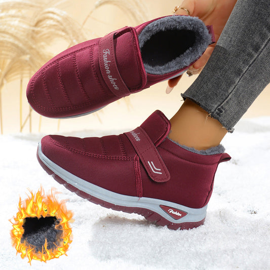 Women’s Fleece-Lined Insulated Snow Boots – Warm Winter Anti-Slip Boots
