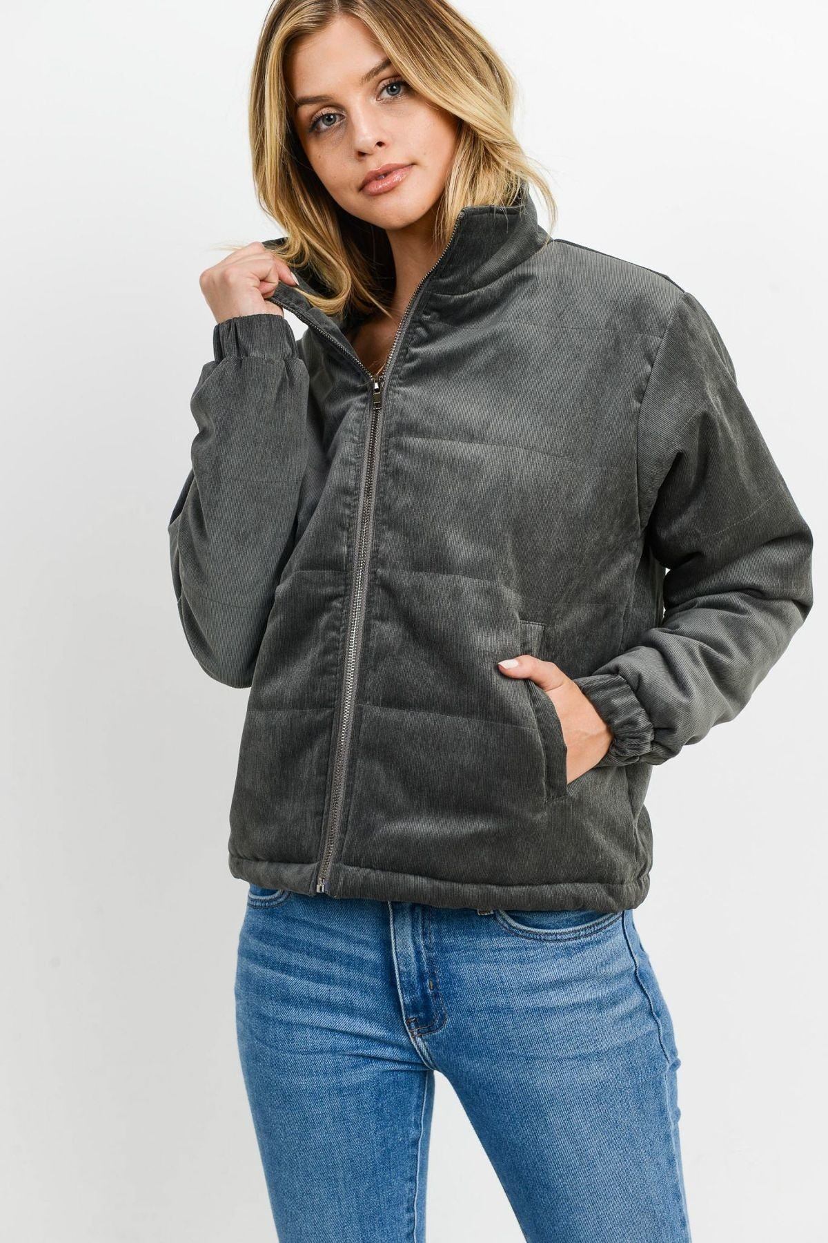Puffy Long Sleeves Jacket - It's a Girly Place