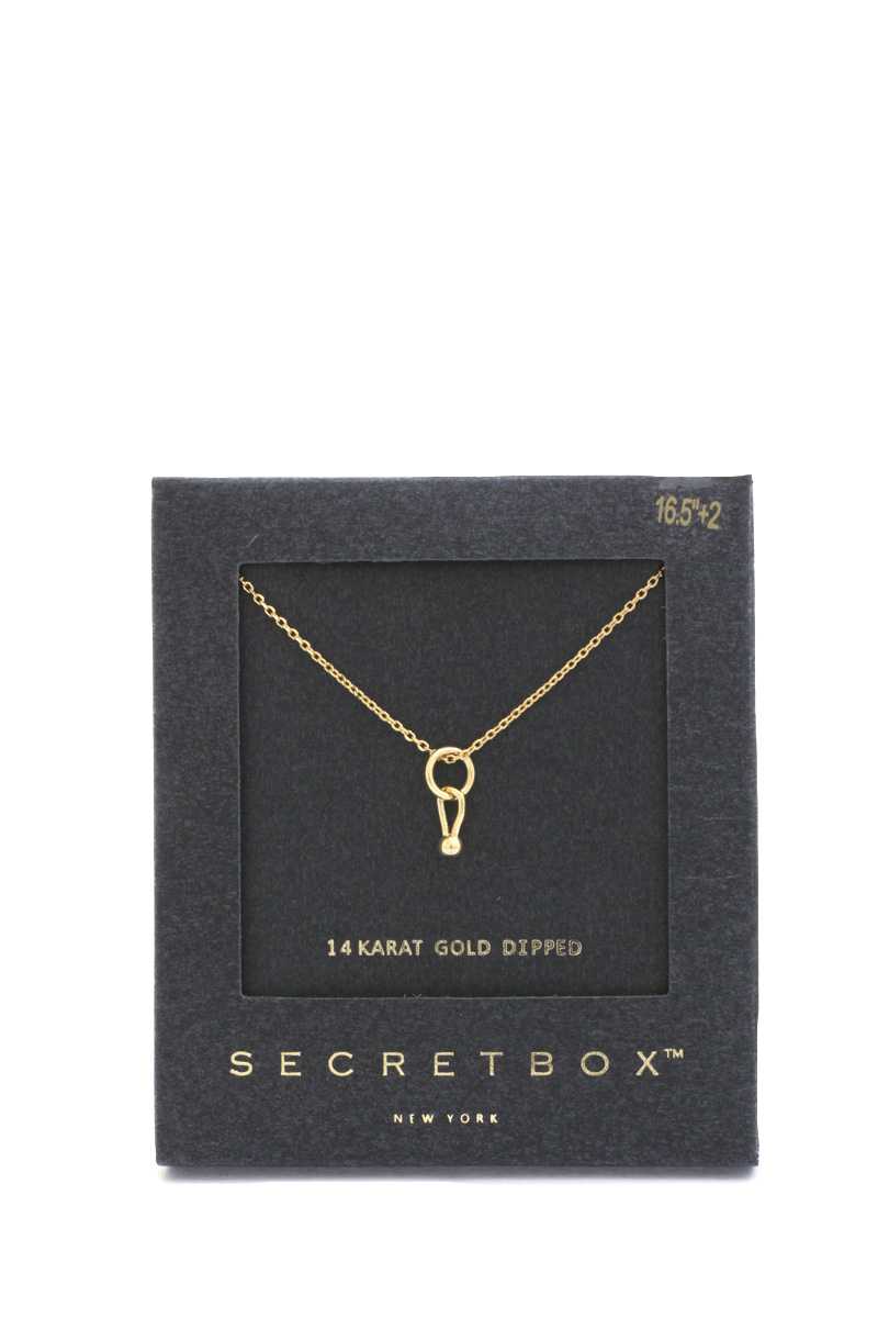 Secret Box Dainty Ring Charm Necklace - It's a Girly Place