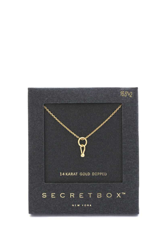 Secret Box Dainty Ring Charm Necklace - It's a Girly Place