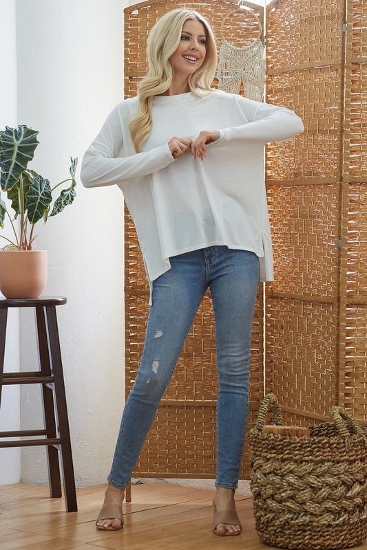 Criss Cross Open Back Longsleeve Top - It's a Girly Place