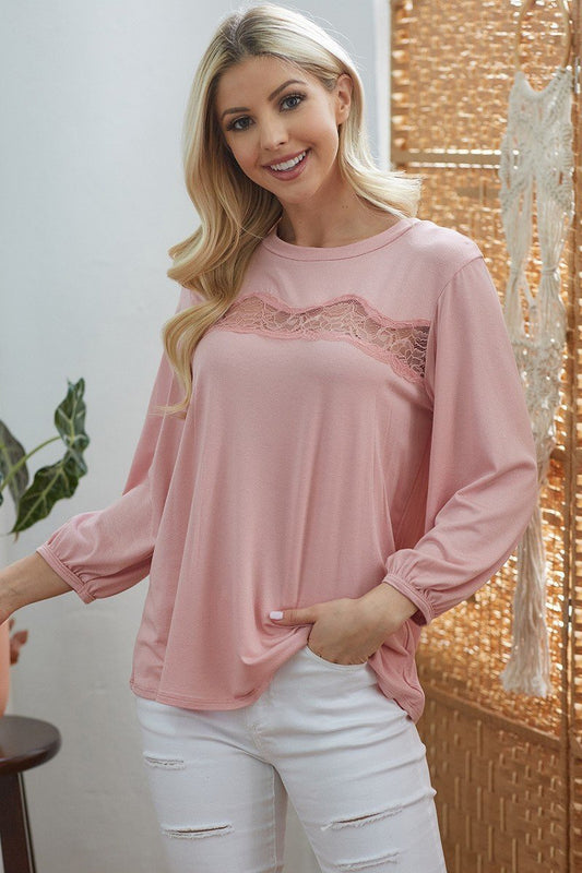 Laced See Through Longsleeve Top - It's a Girly Place