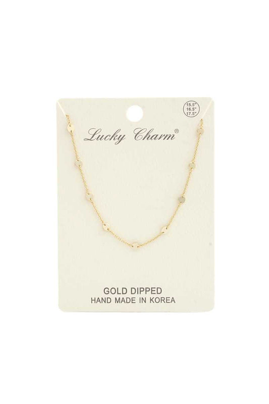 Circle Link Metal Necklace - It's a Girly Place