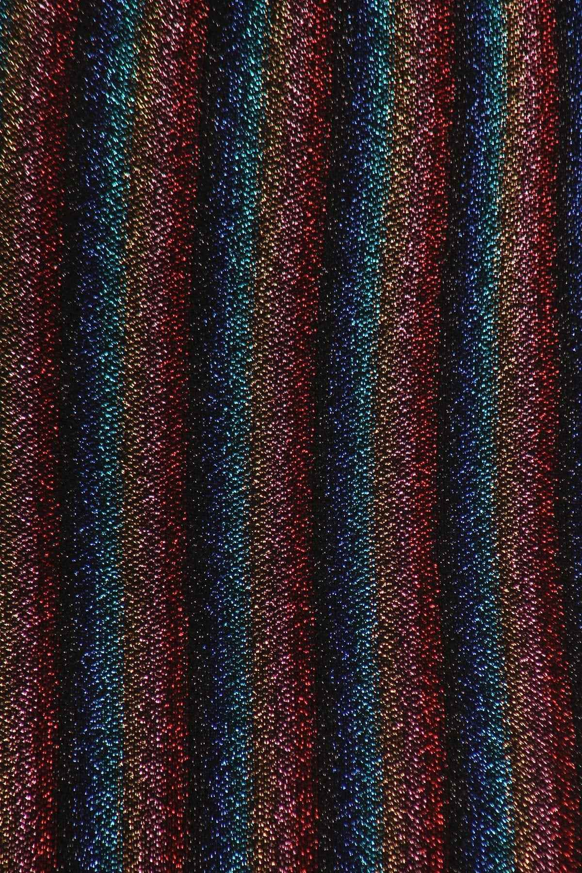 Plus Size Rainbow Striped Sleeveless Short Dress