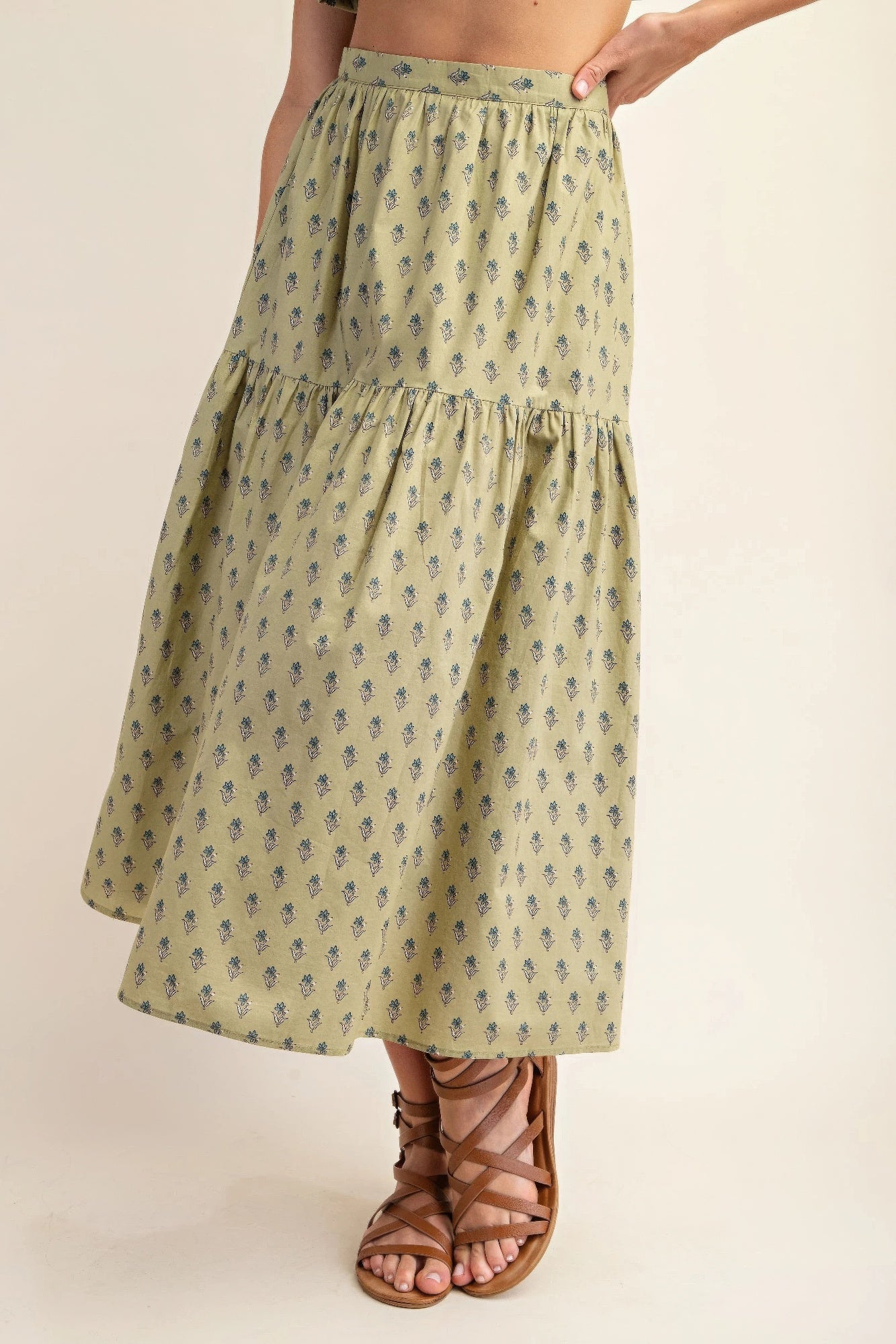 Printed tired midi skirt - It's a Girly Place