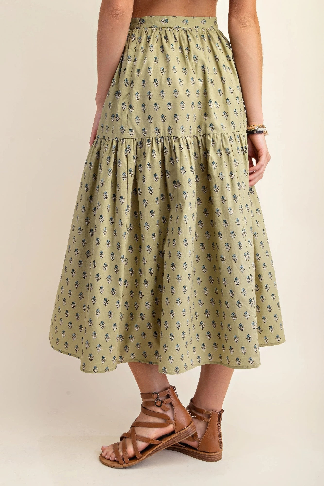 Printed tired midi skirt - It's a Girly Place