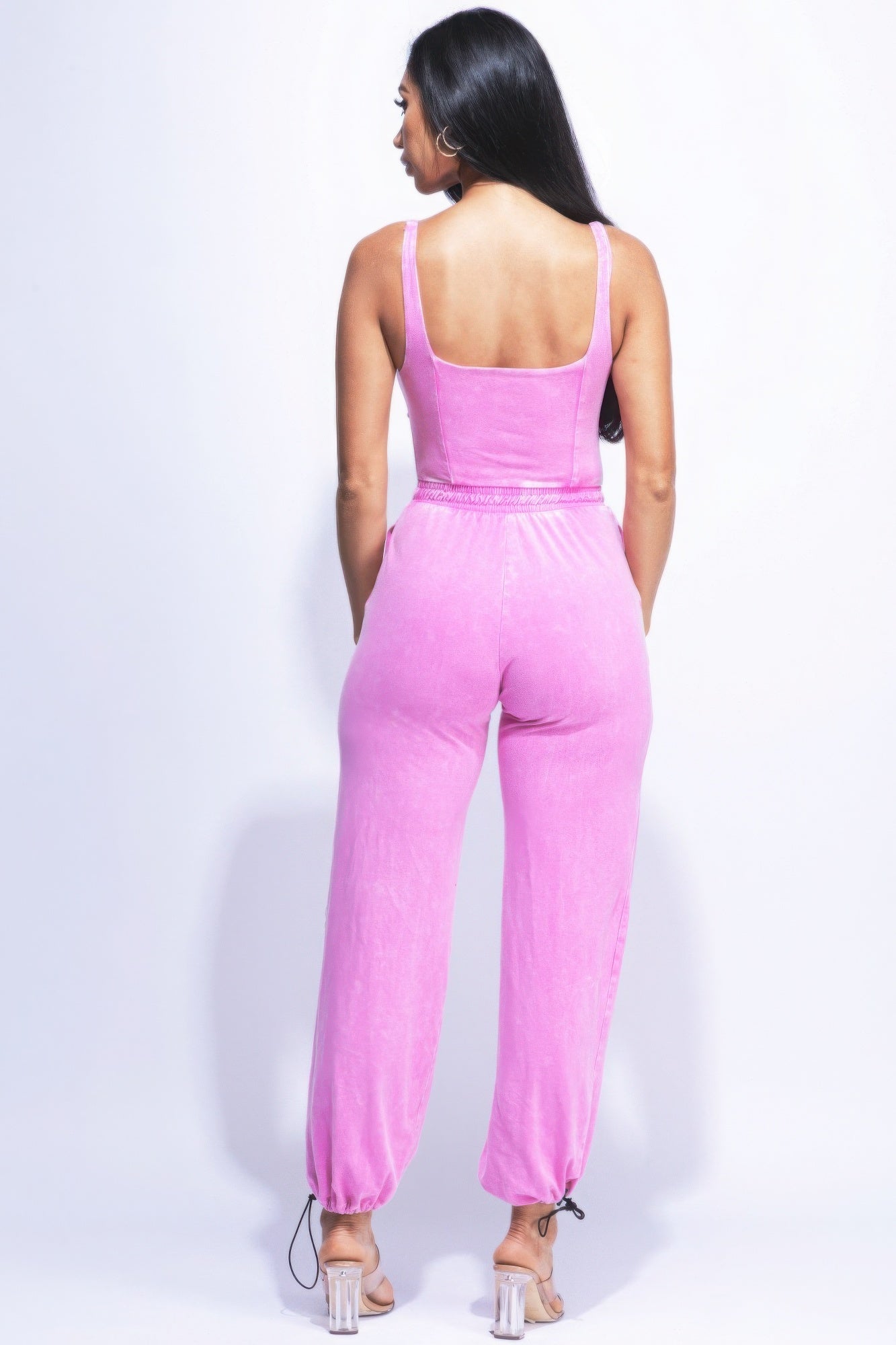 Washed Jumpsuit With Adjustable Ankle - It's a Girly Place