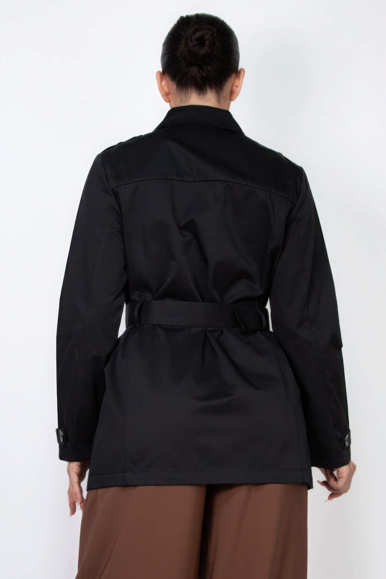 Double-breasted Notch Belted Coat - It's a Girly Place