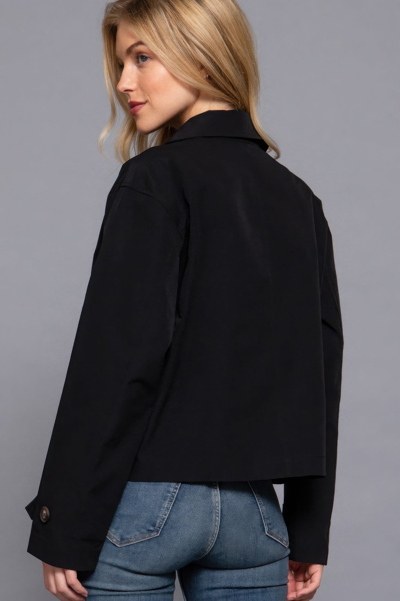 Double Breasted Short Trench Jacket - It's a Girly Place