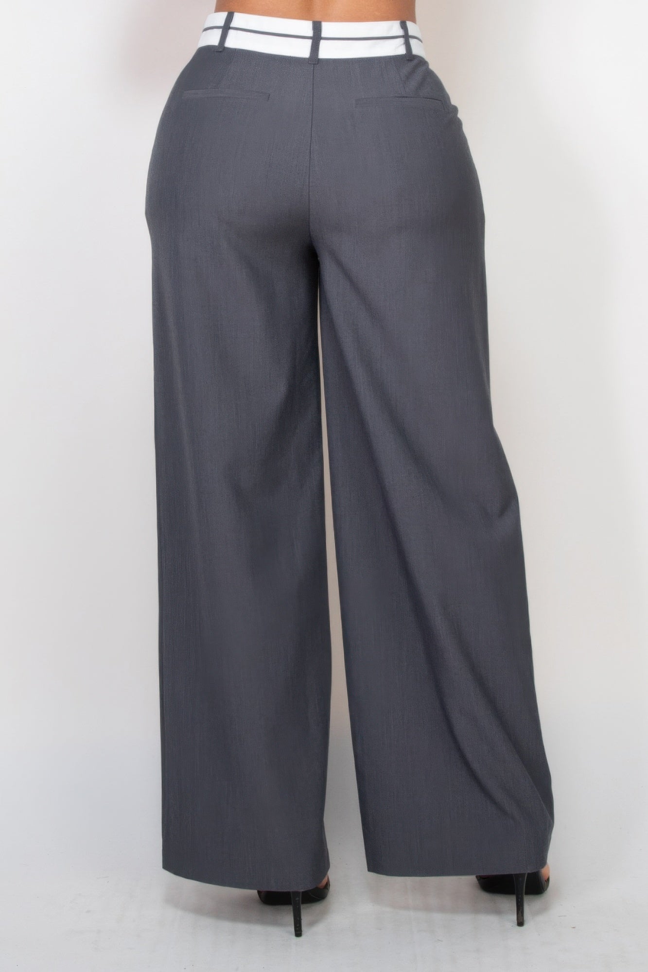 Pleated Double Waistband Pants - It's a Girly Place