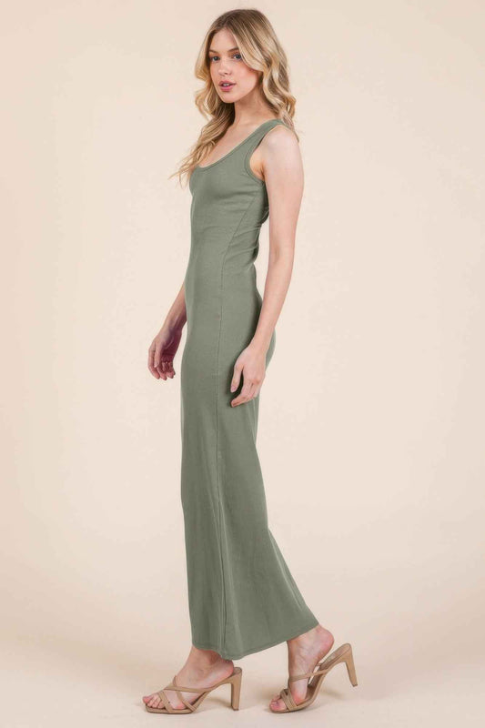 Sleeveless Rib Maxi Dress