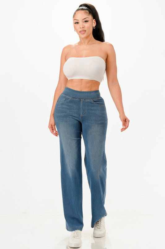 Ultra Soft Flare Baggy Jeans - It's a Girly Place
