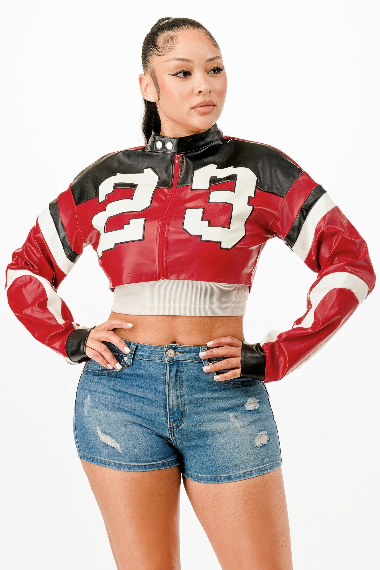 Cropped Moto Jacket - It's a Girly Place