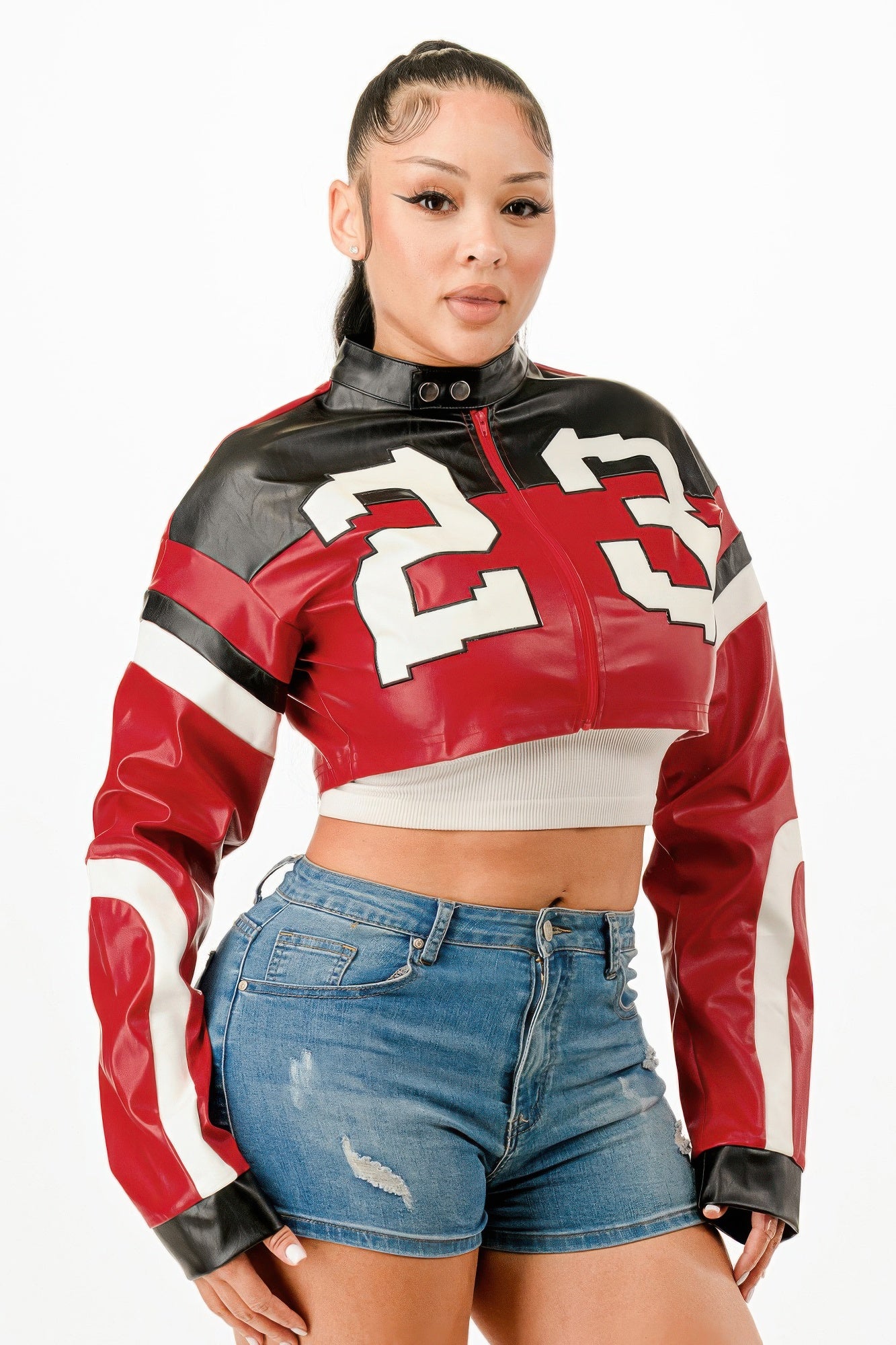 Cropped Moto Jacket - It's a Girly Place