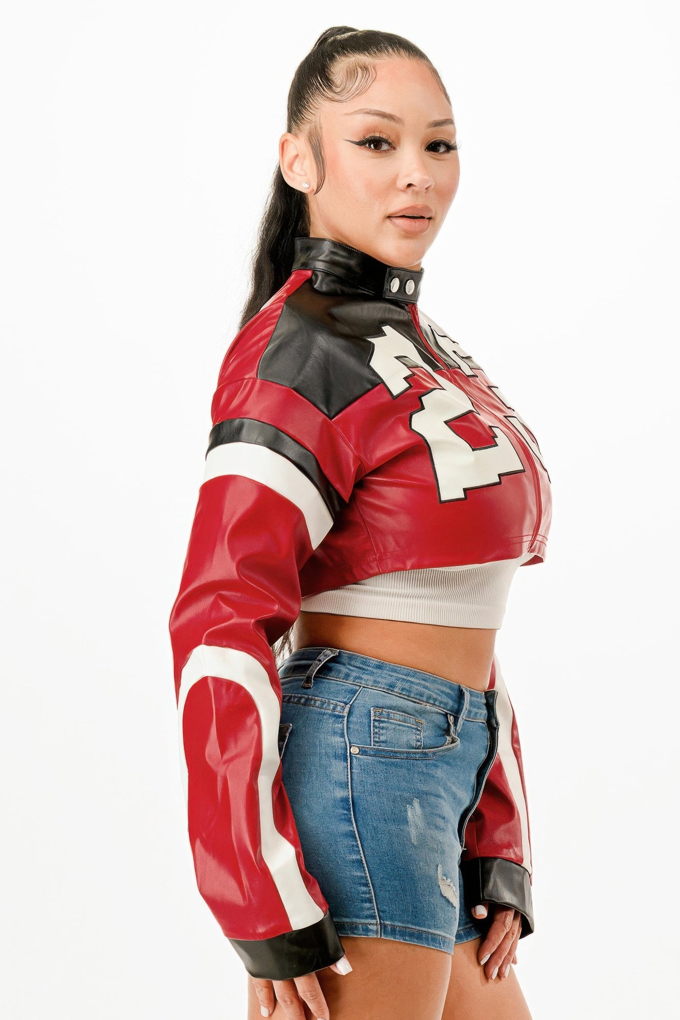 Cropped Moto Jacket - It's a Girly Place