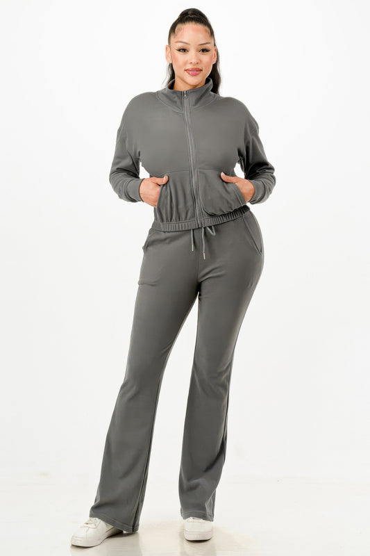 Soft Zipup Track Suit Set - It's a Girly Place