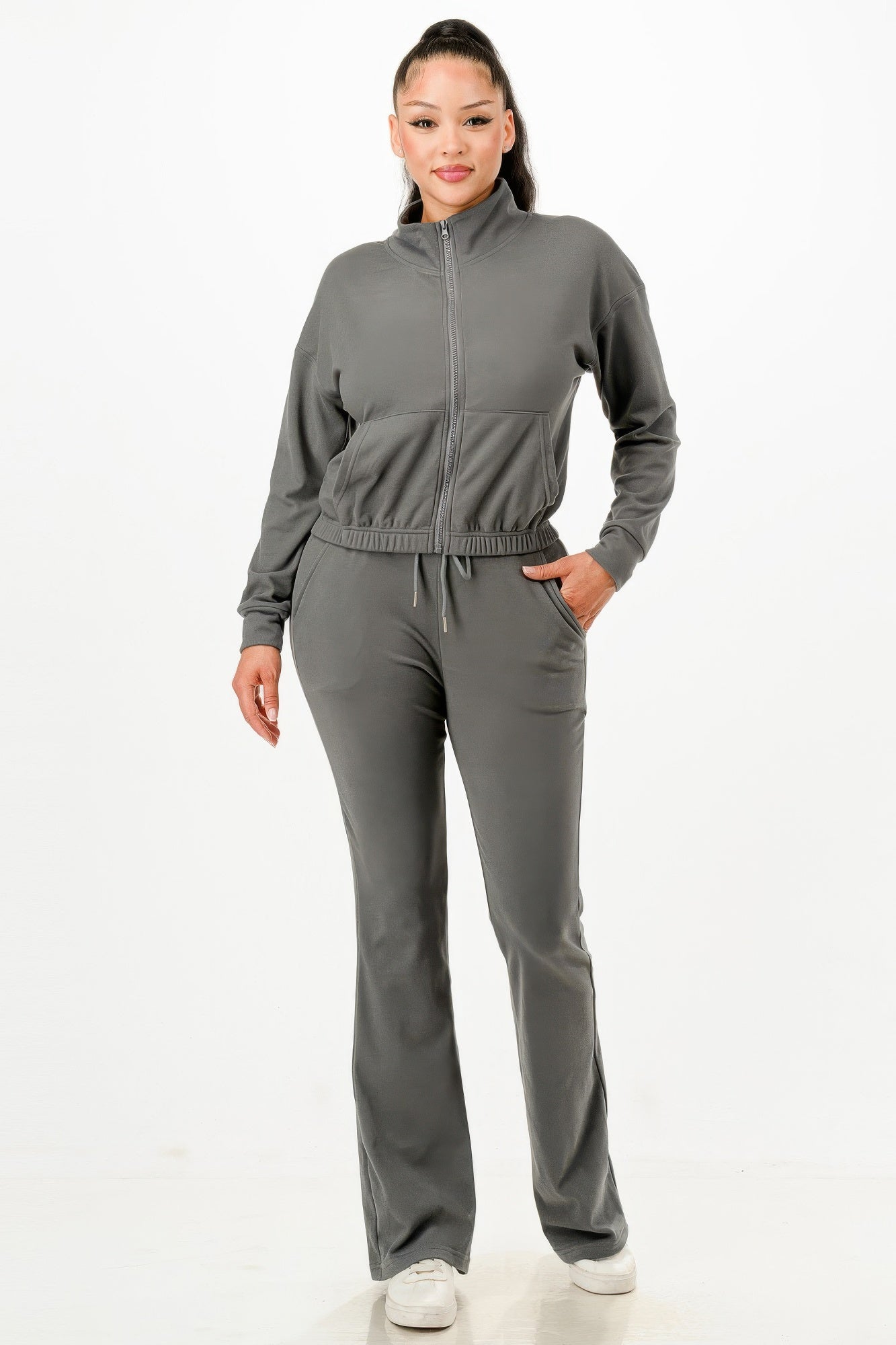 Soft Zipup Track Suit Set - It's a Girly Place