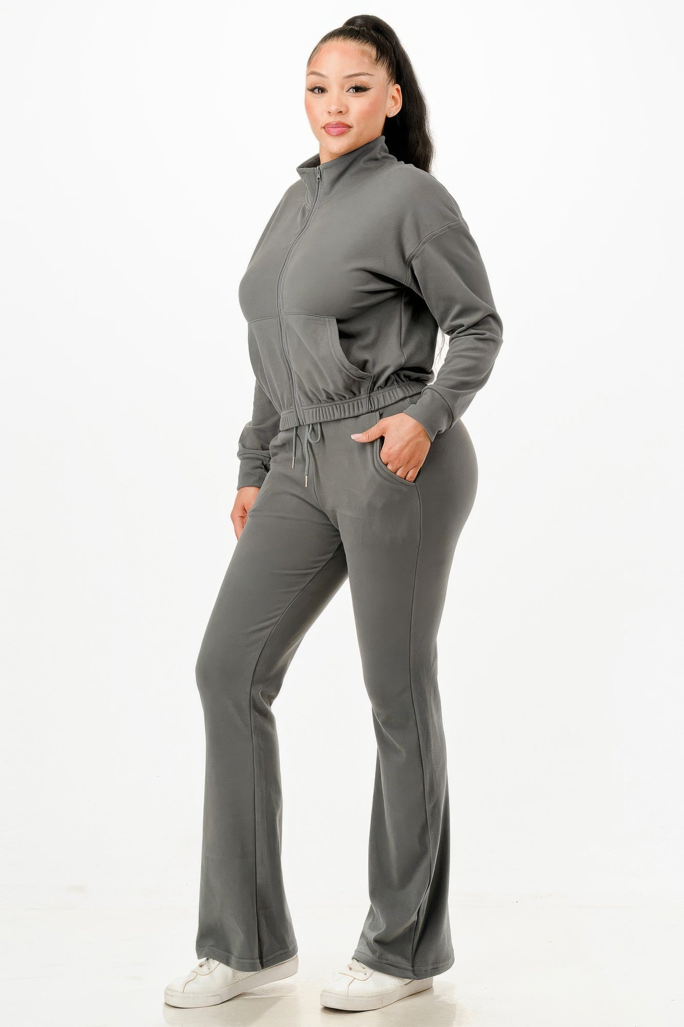 Soft Zipup Track Suit Set - It's a Girly Place