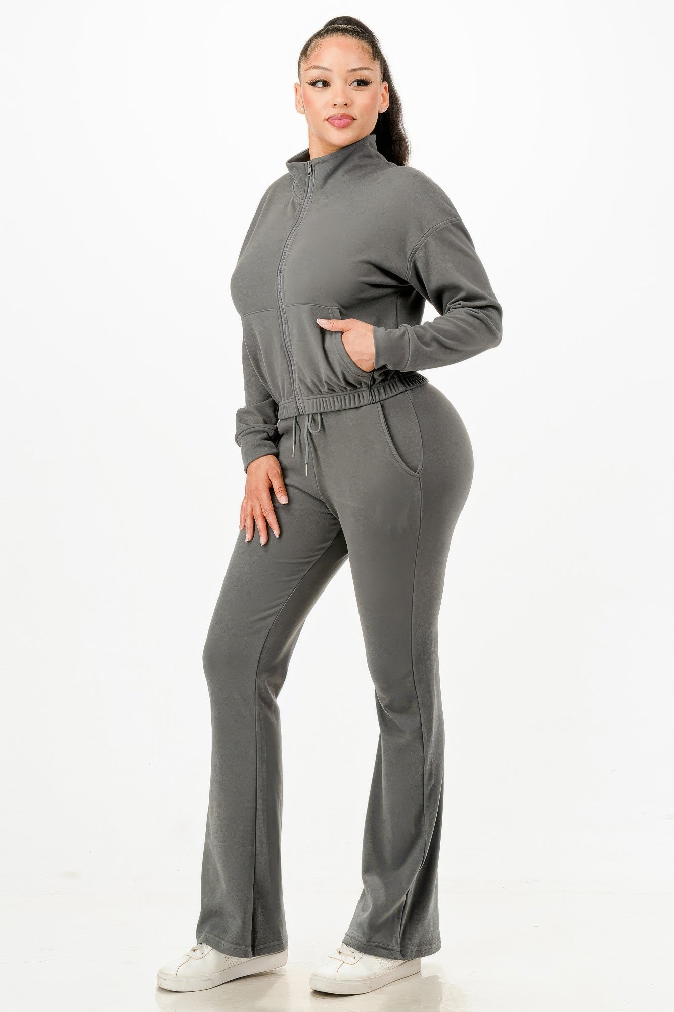 Soft Zipup Track Suit Set - It's a Girly Place