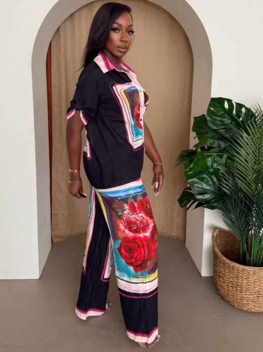 Midnight Bloom Framed Resort Set