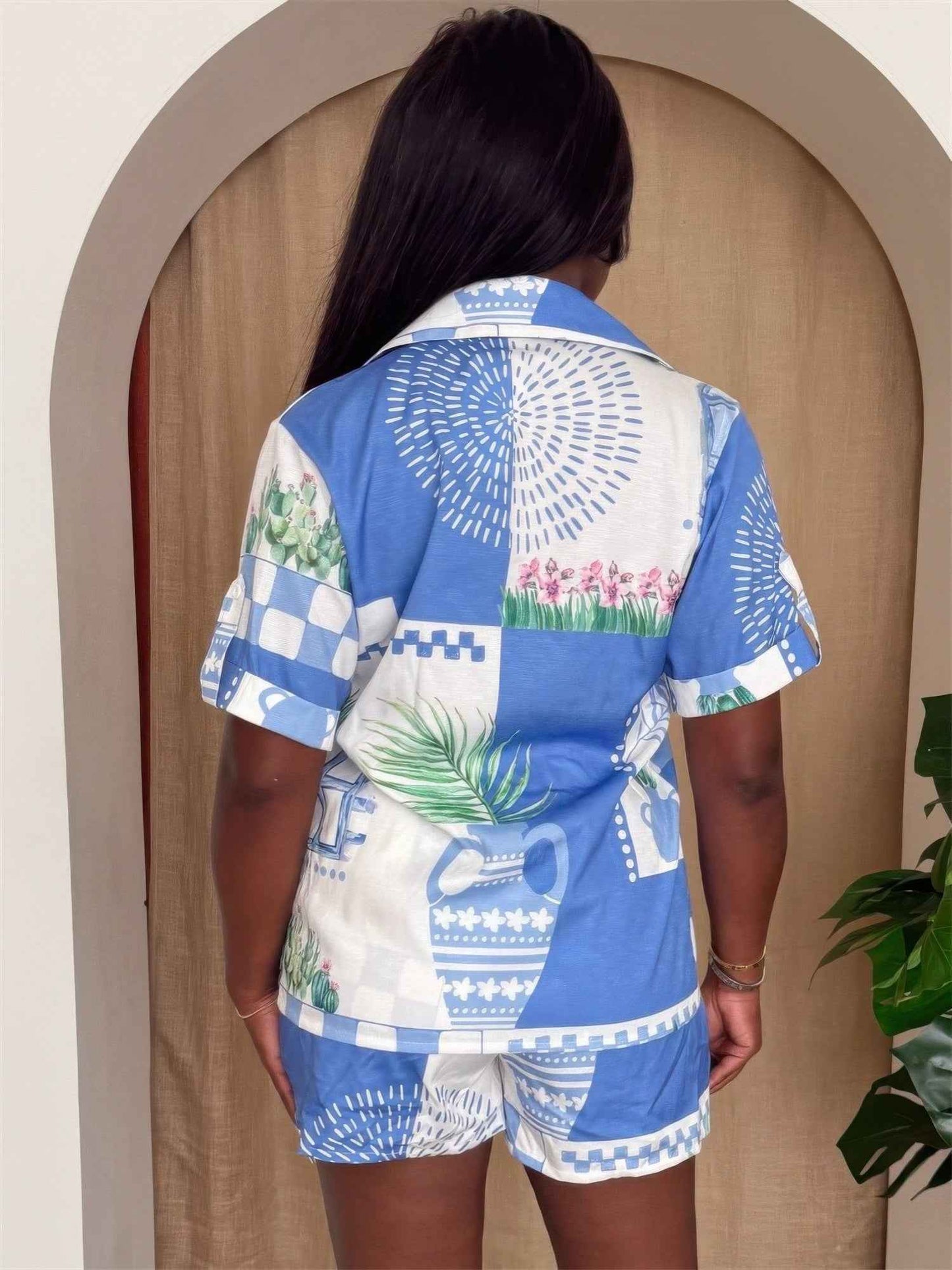 Santorini Sketch Short Sleeve Set