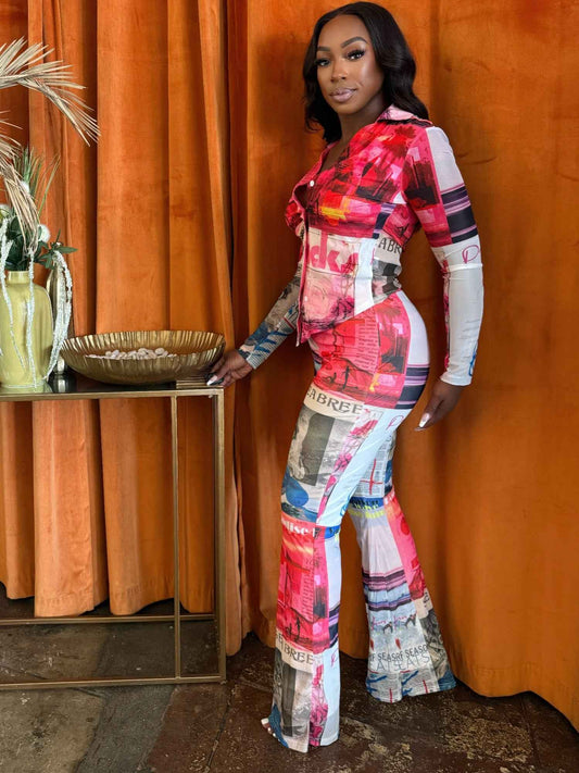 Paradise Inn Pants Set