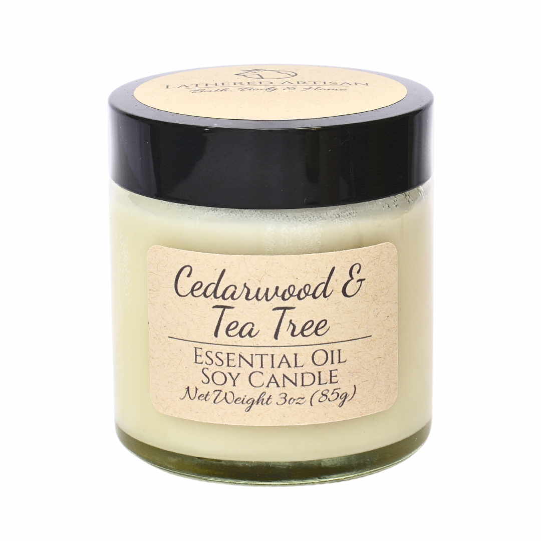 Cedarwood & Tea Tree | Essential Oil | 3 oz Jar Candle