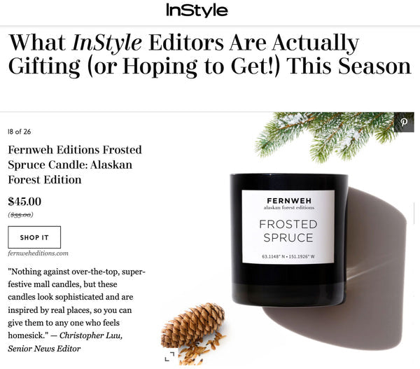 Frosted Spruce Scented Soy Candle