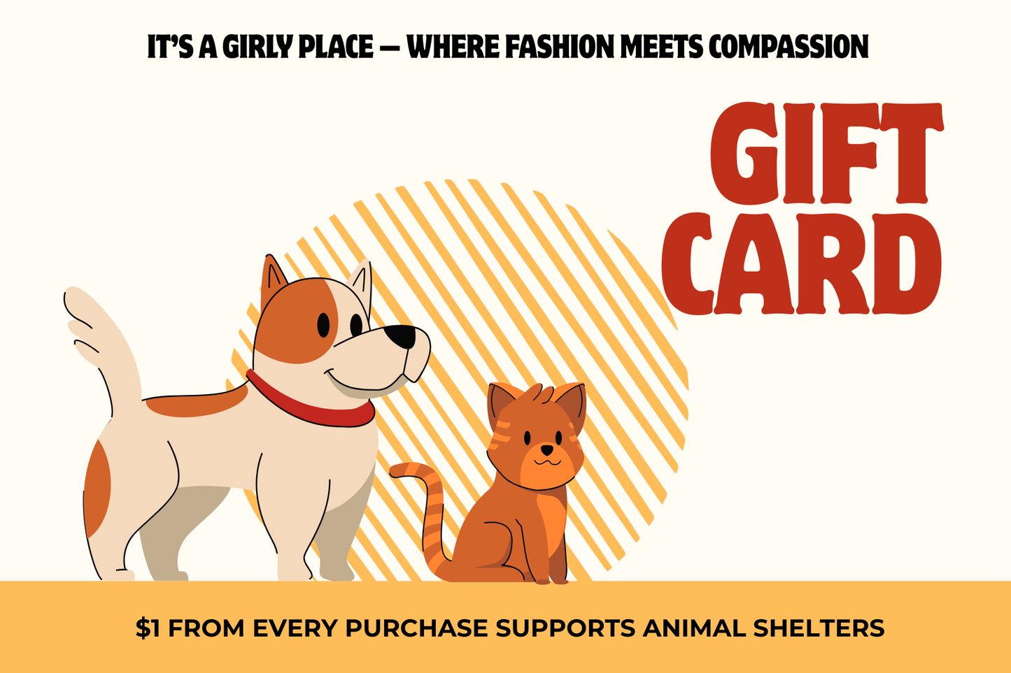 IT'S a GIRLY PLACE GIFT CARD