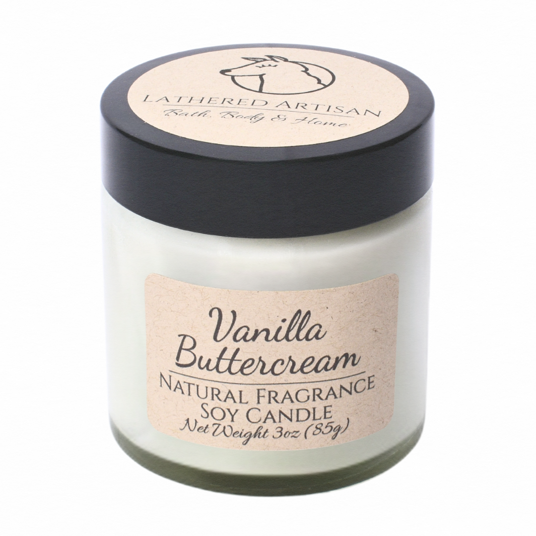 Vanilla Buttercream | Natural Fragrance | 3 oz Jar Candle
