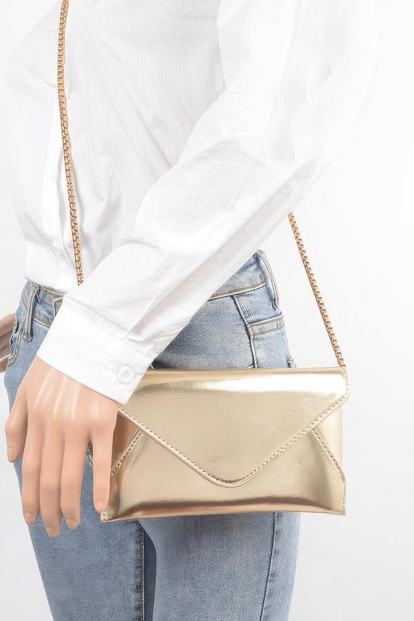 Metallic Small Envelope Clutch - It's a Girly Place