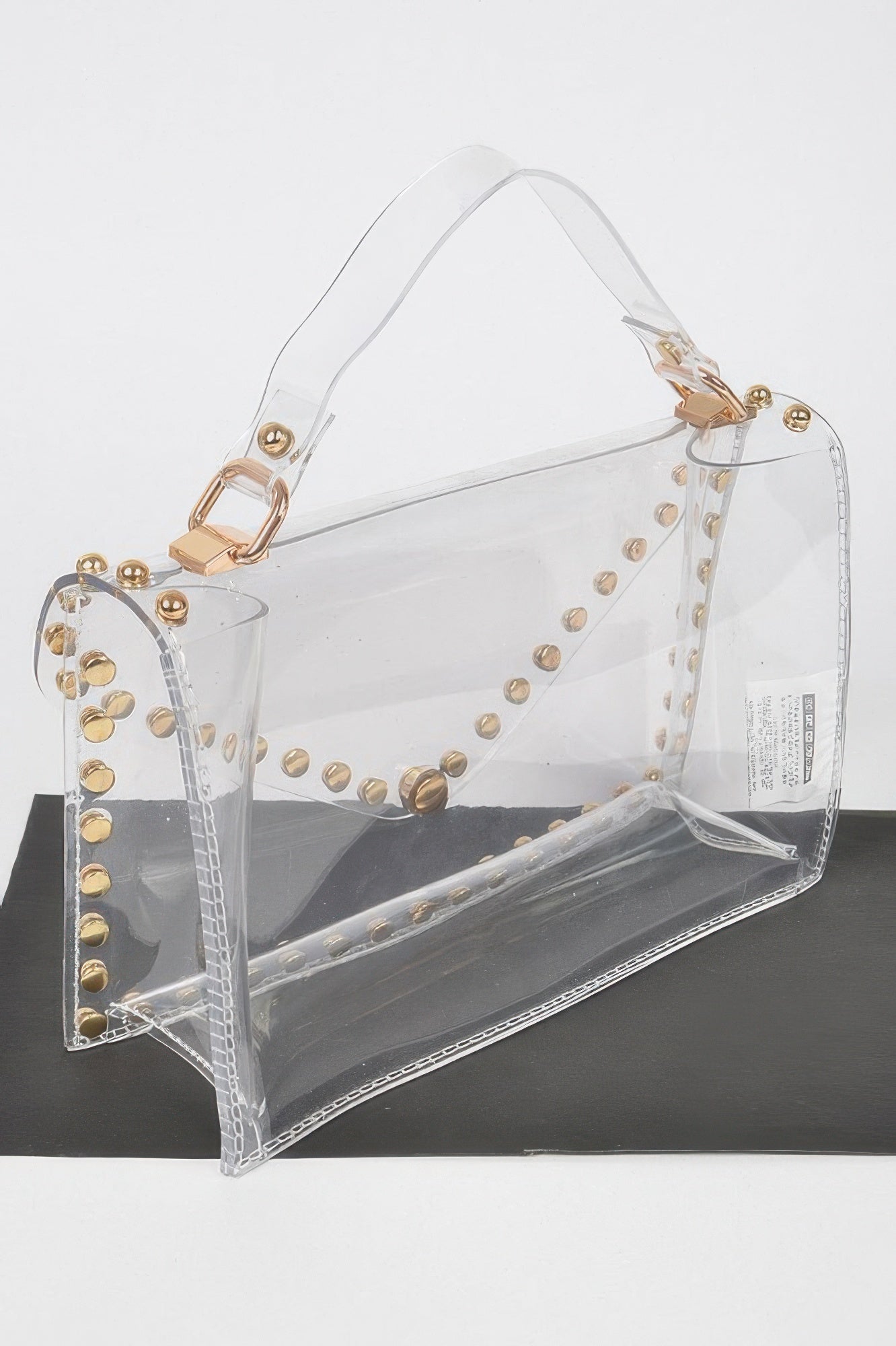 Round Stud Clear Bag - It's a Girly Place