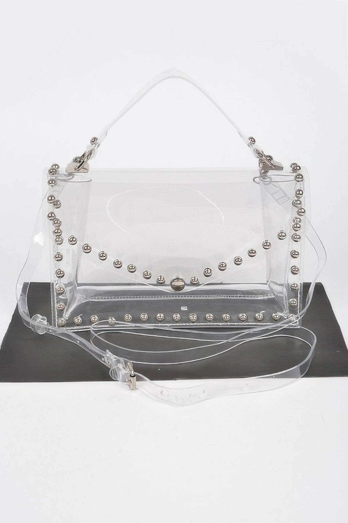 Round Stud Clear Bag - It's a Girly Place