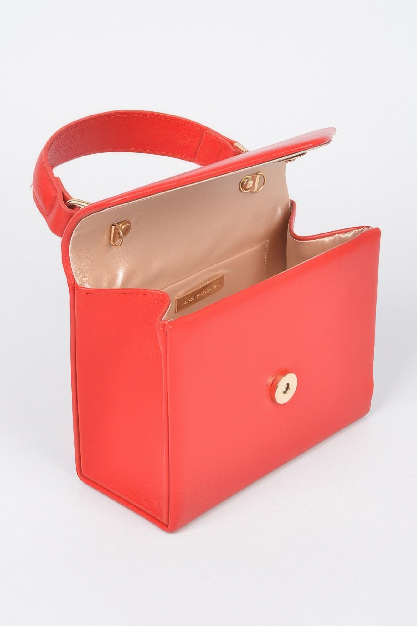Faux Leather Simple Handle Clutch - It's a Girly Place