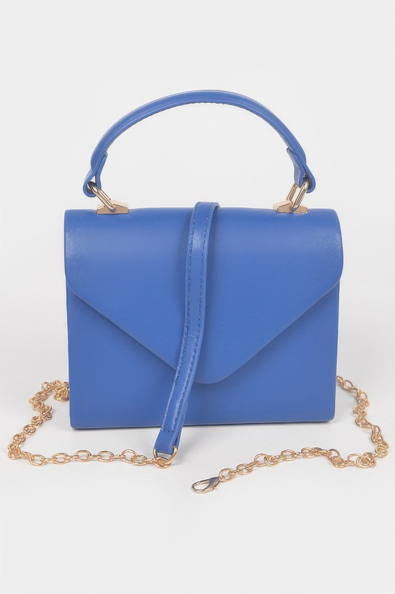 Faux Leather Simple Handle Clutch - It's a Girly Place