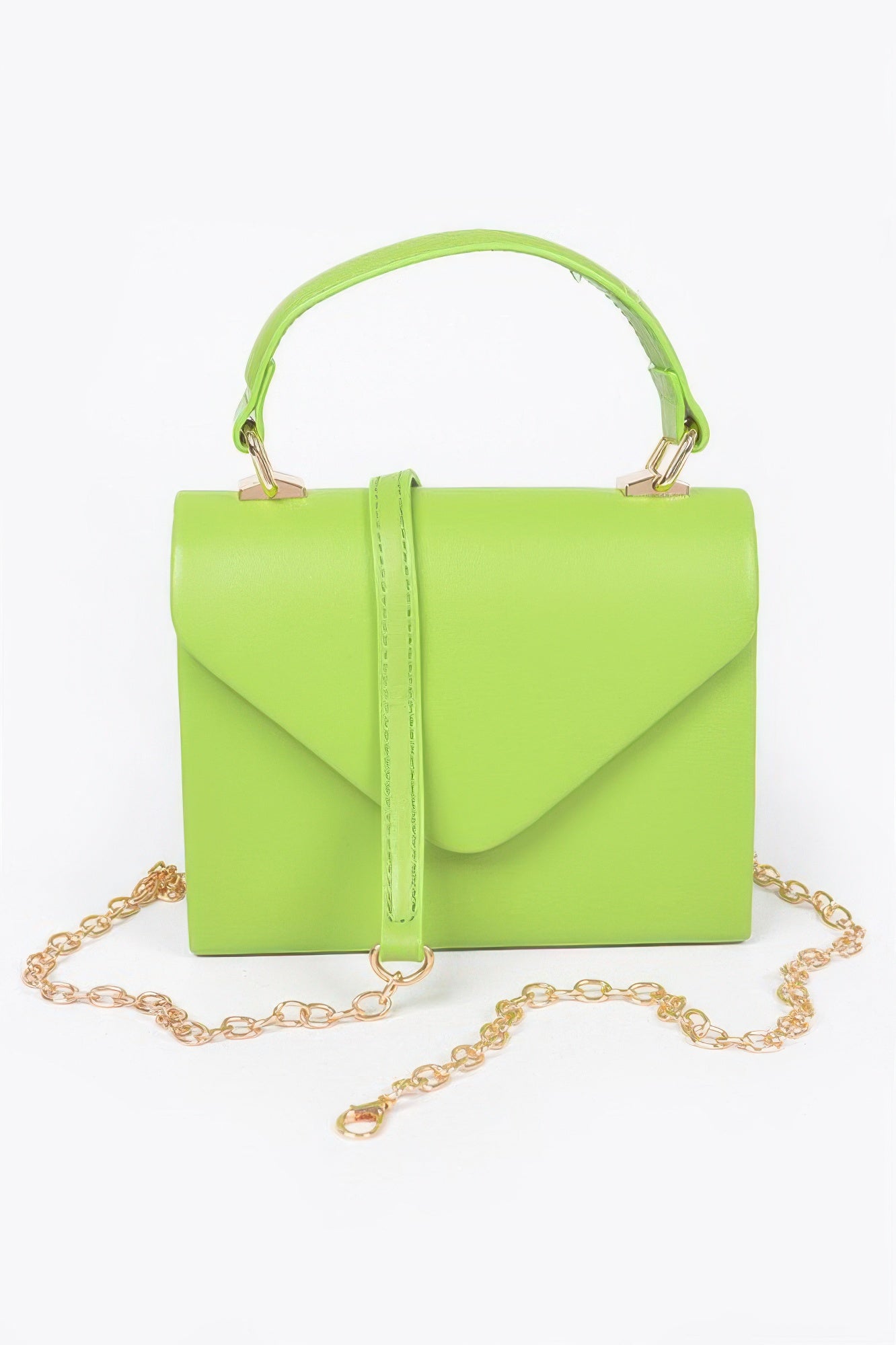 Faux Leather Simple Handle Clutch - It's a Girly Place