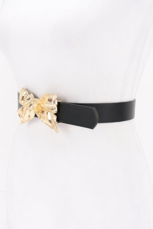 Metal Ribbon Buckle Belt - It's a Girly Place
