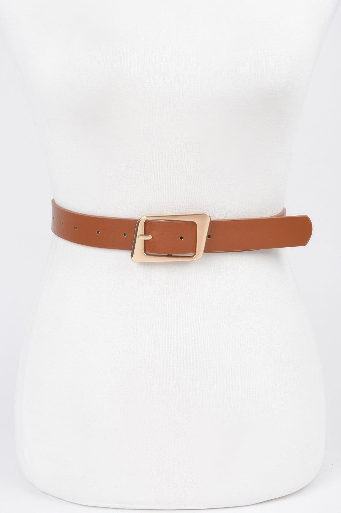 Faux Leather Metal Buckle Belt - It's a Girly Place