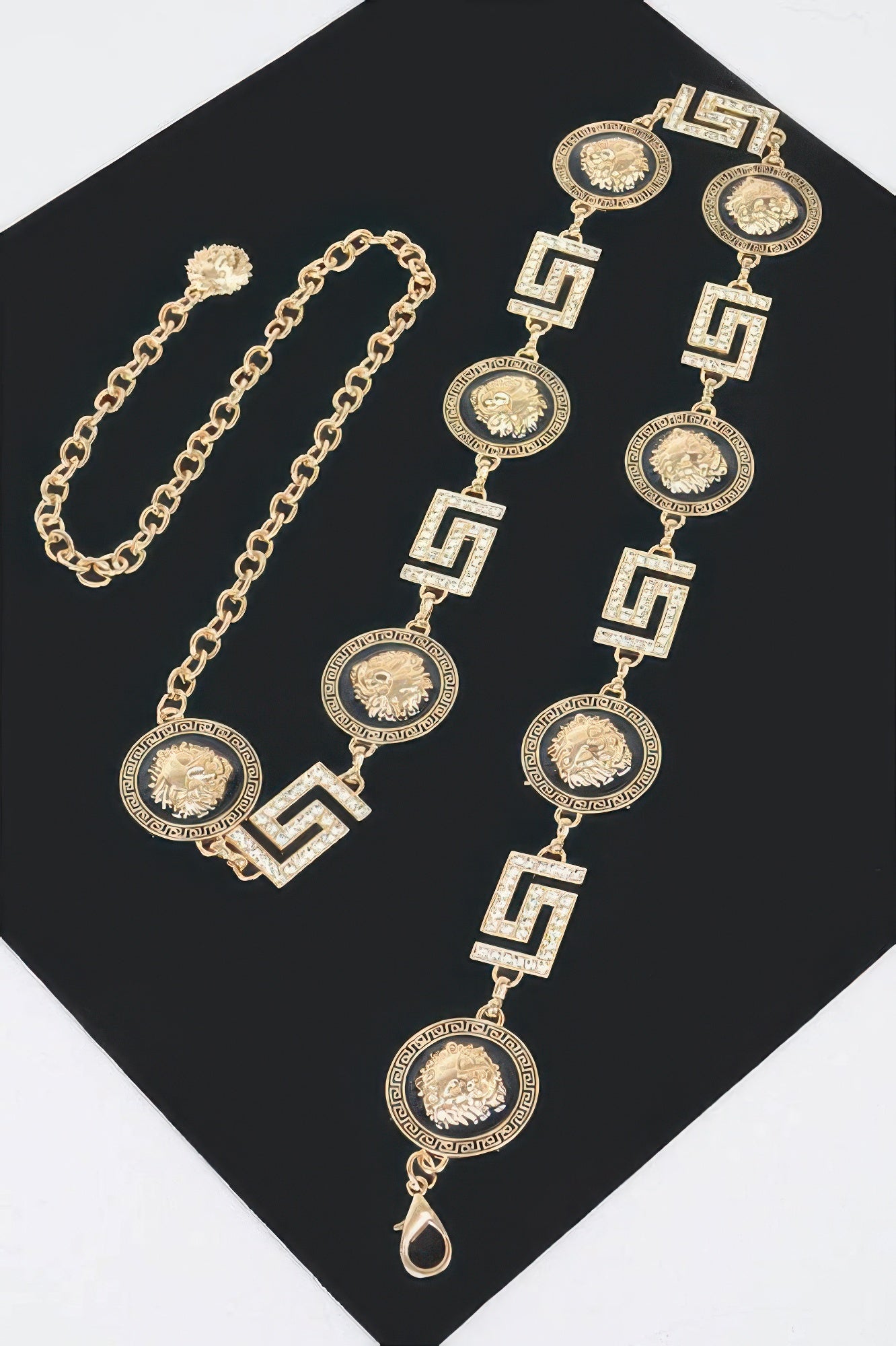 Metal Rhinestone Chain Belt - It's a Girly Place