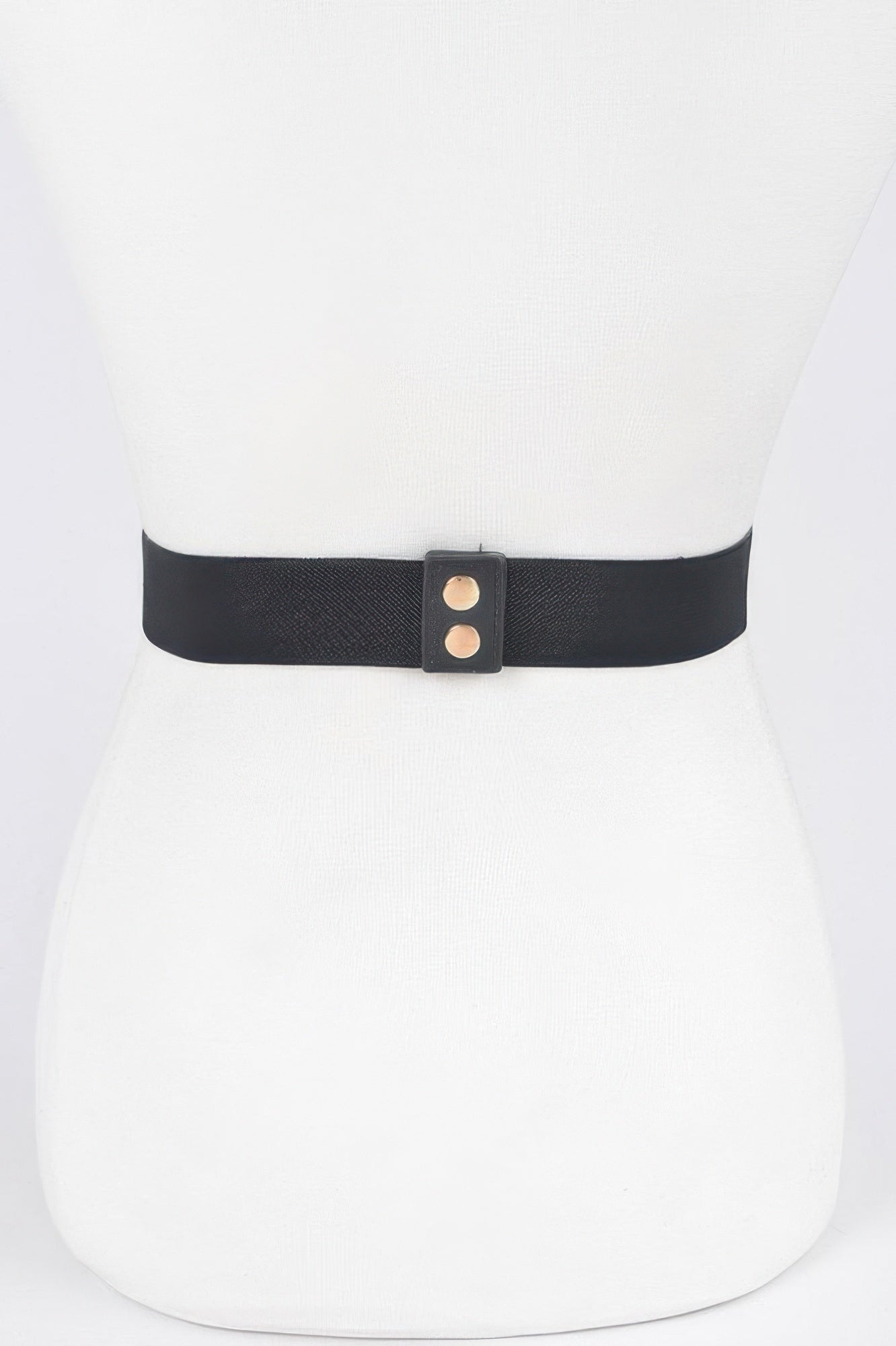 Faux Leather Metal Studded Elastic Belt - It's a Girly Place