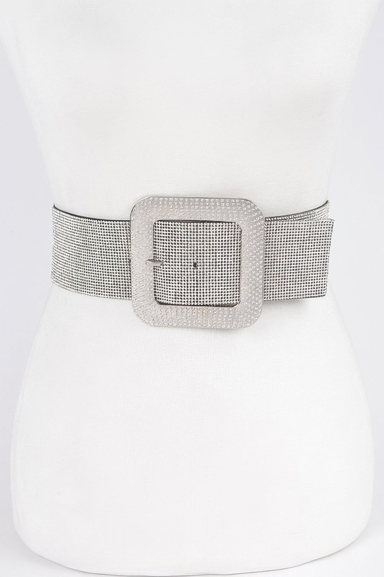 Rhinestone Buckle Elastic Belt - It's a Girly Place