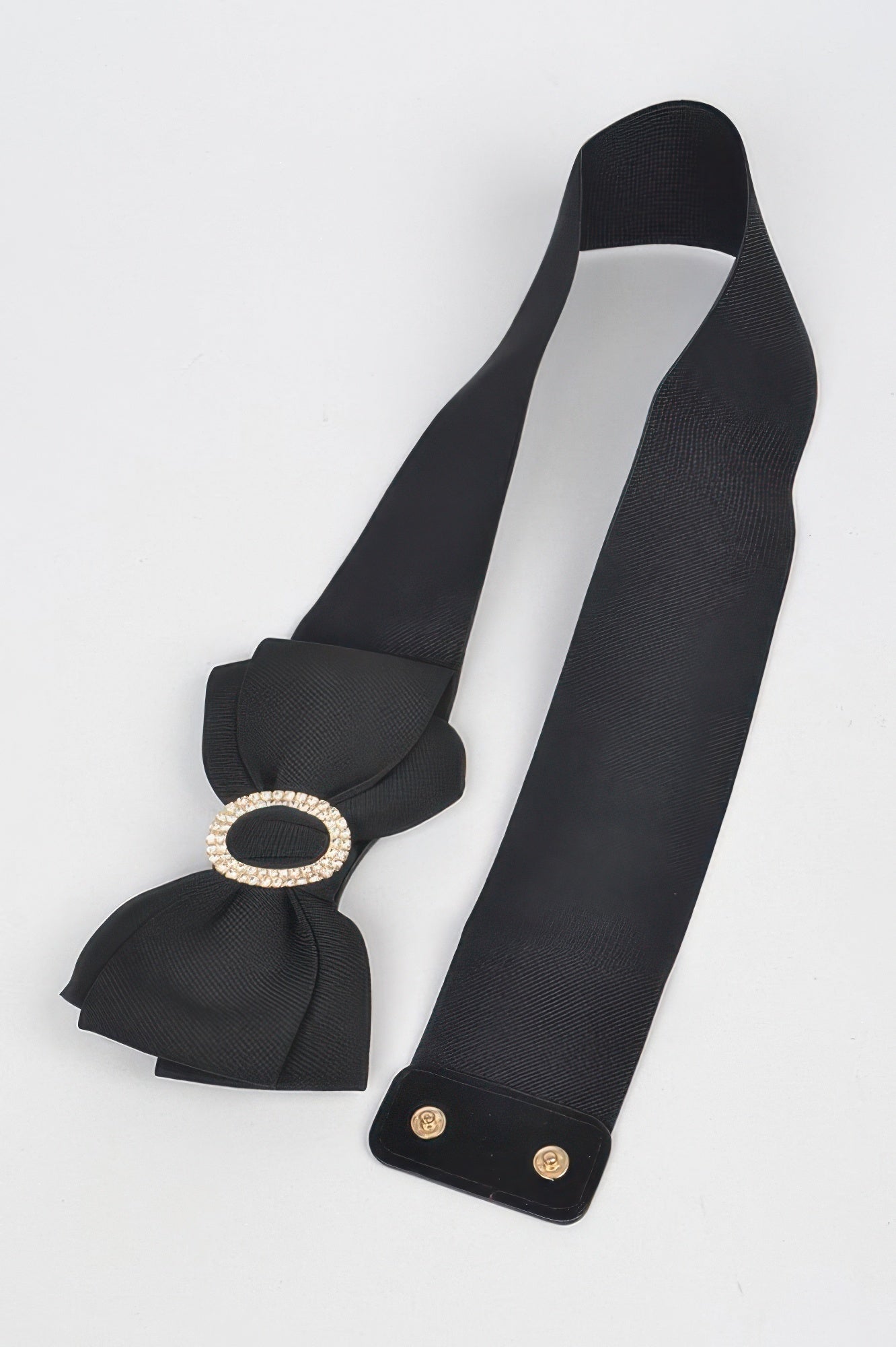 Rhinestone Bow Buckle Stretch Belt - It's a Girly Place