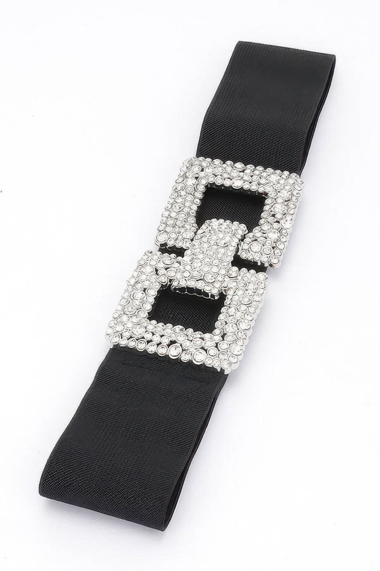 Rhinestone Buckle Elastic Belt - It's a Girly Place