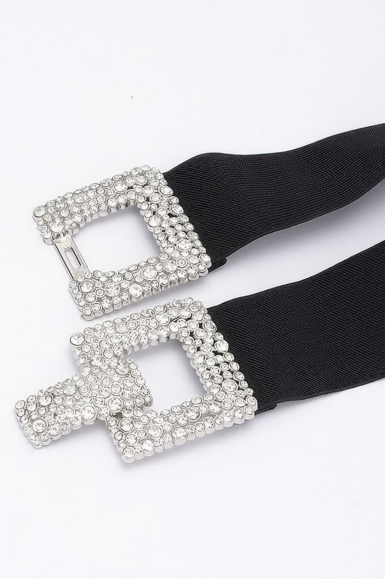 Rhinestone Buckle Elastic Belt - It's a Girly Place