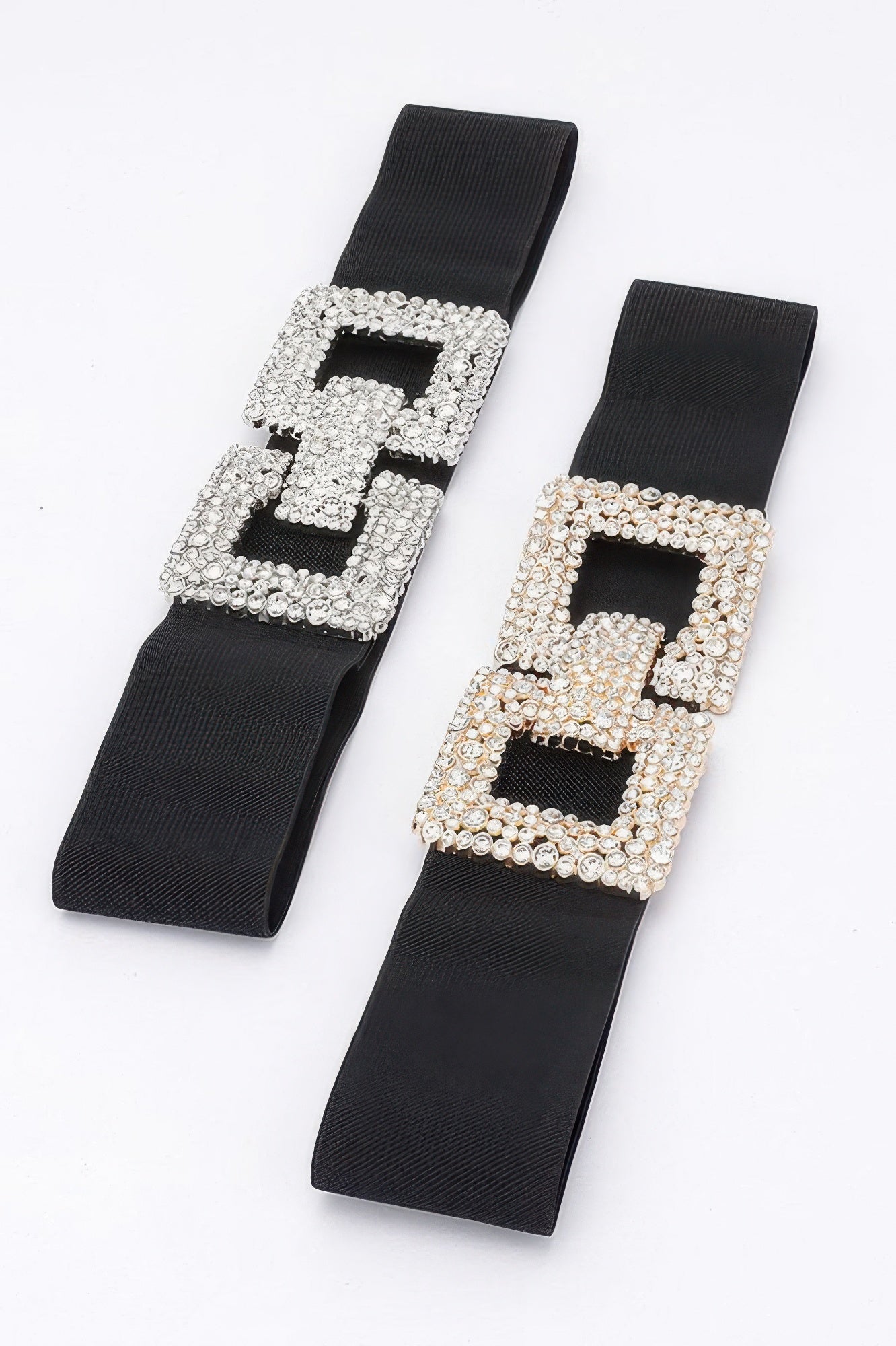 Rhinestone Buckle Elastic Belt - It's a Girly Place