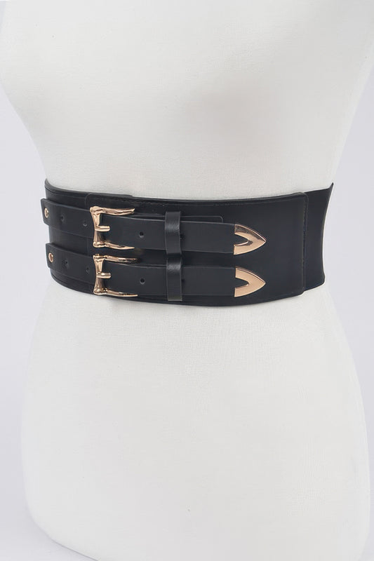 Corset Stretch Belt W Two Buckles - It's a Girly Place