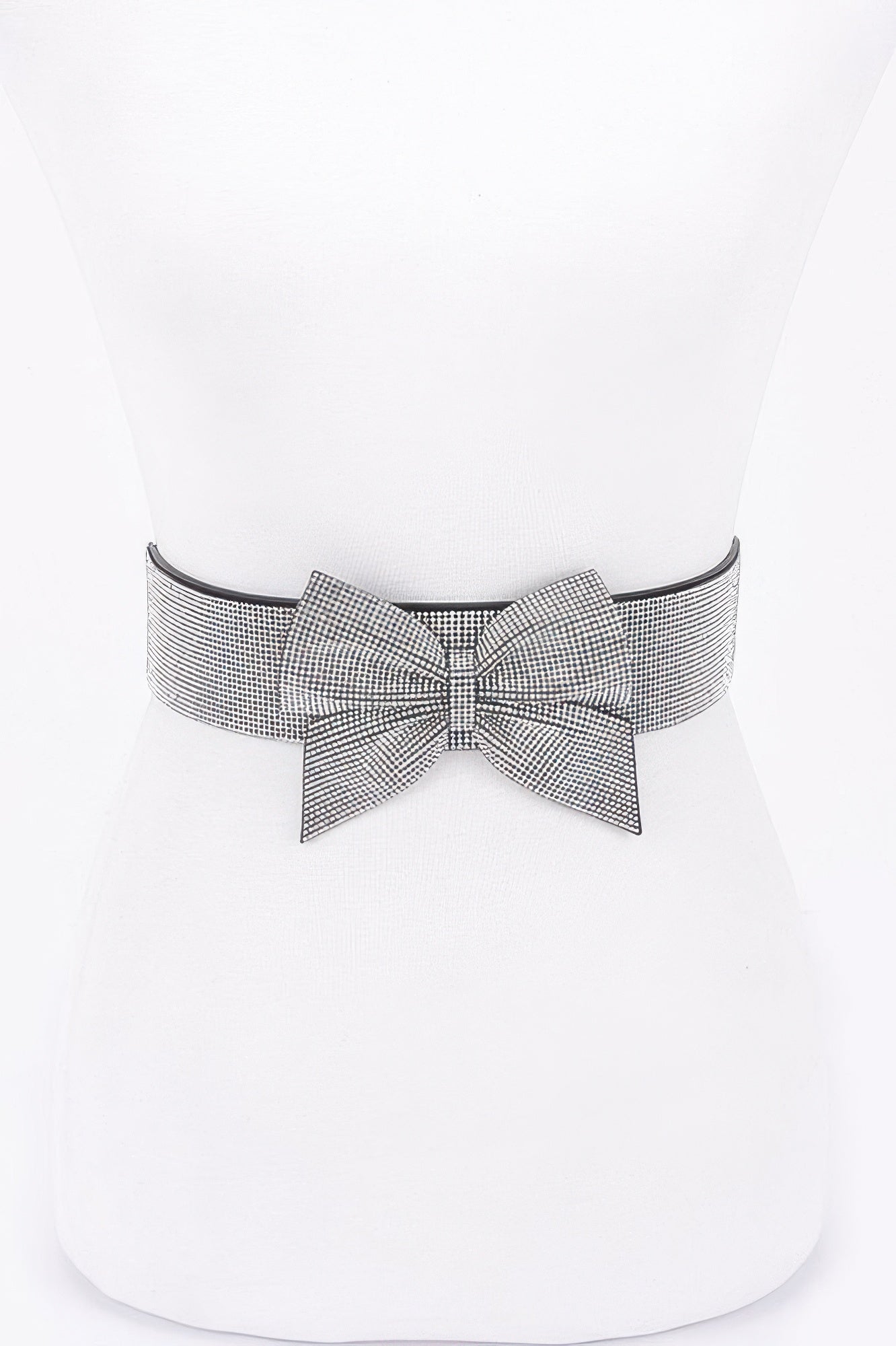 Rhinestone Ribbon Elastic Plus Size Belt - It's a Girly Place