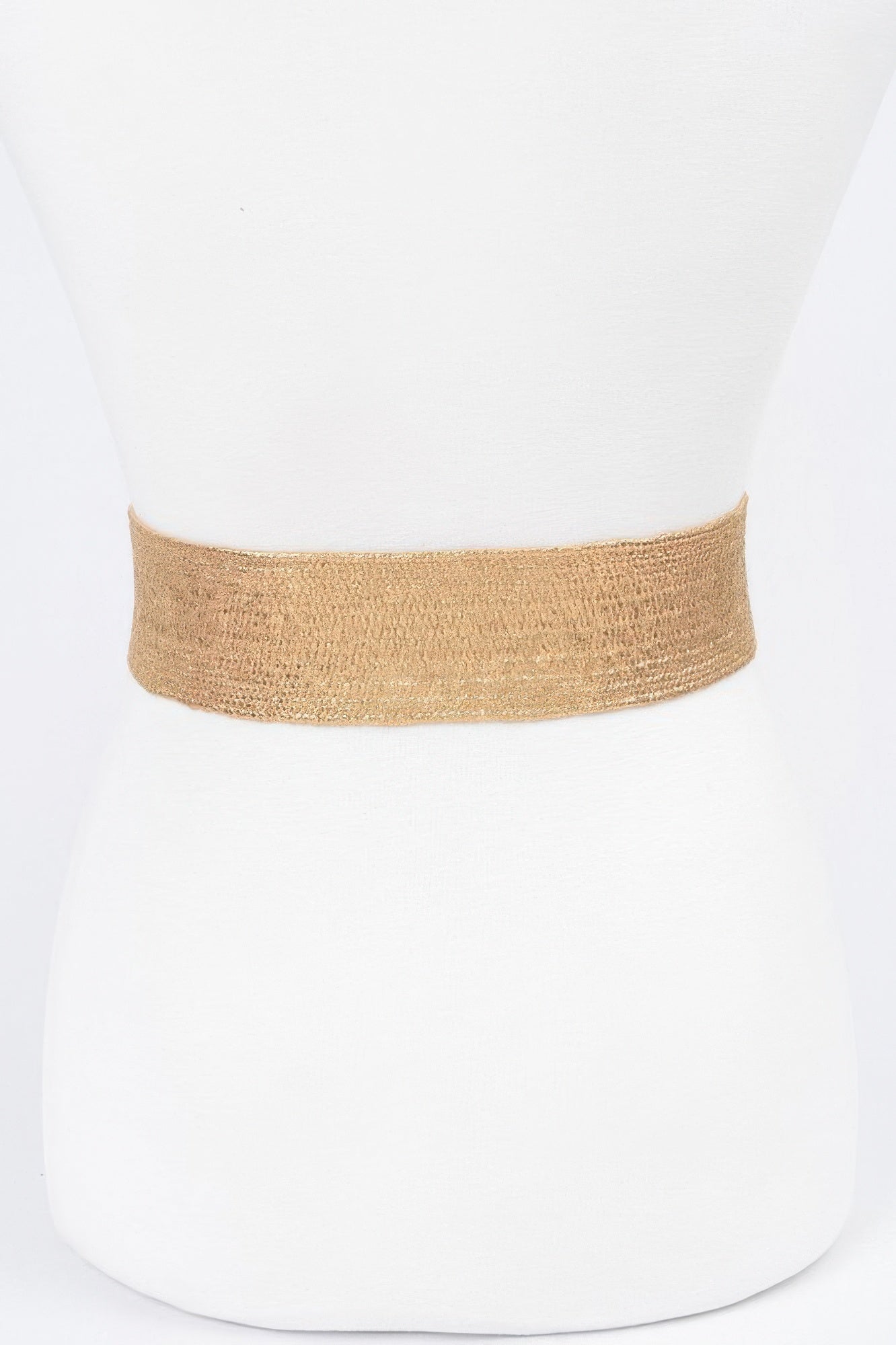 Multi Stone Metallic Straw Stretch Plus Size Belt - It's a Girly Place