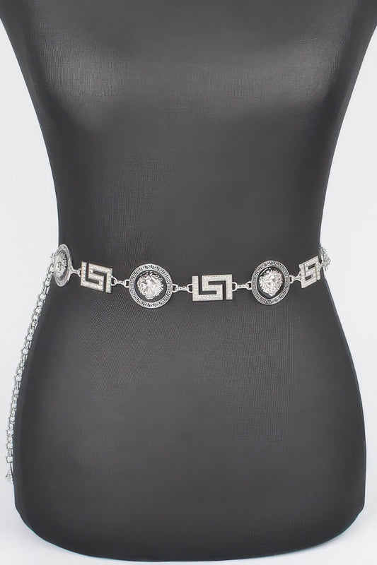 Metal Rhinestone Plus Size Chain Belt - It's a Girly Place