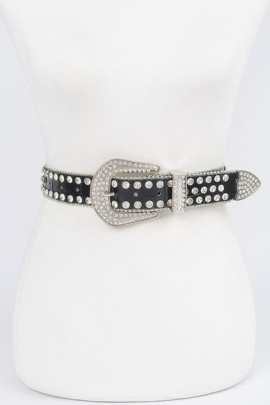 Multi Metal Stone Studded Plus Belt - It's a Girly Place
